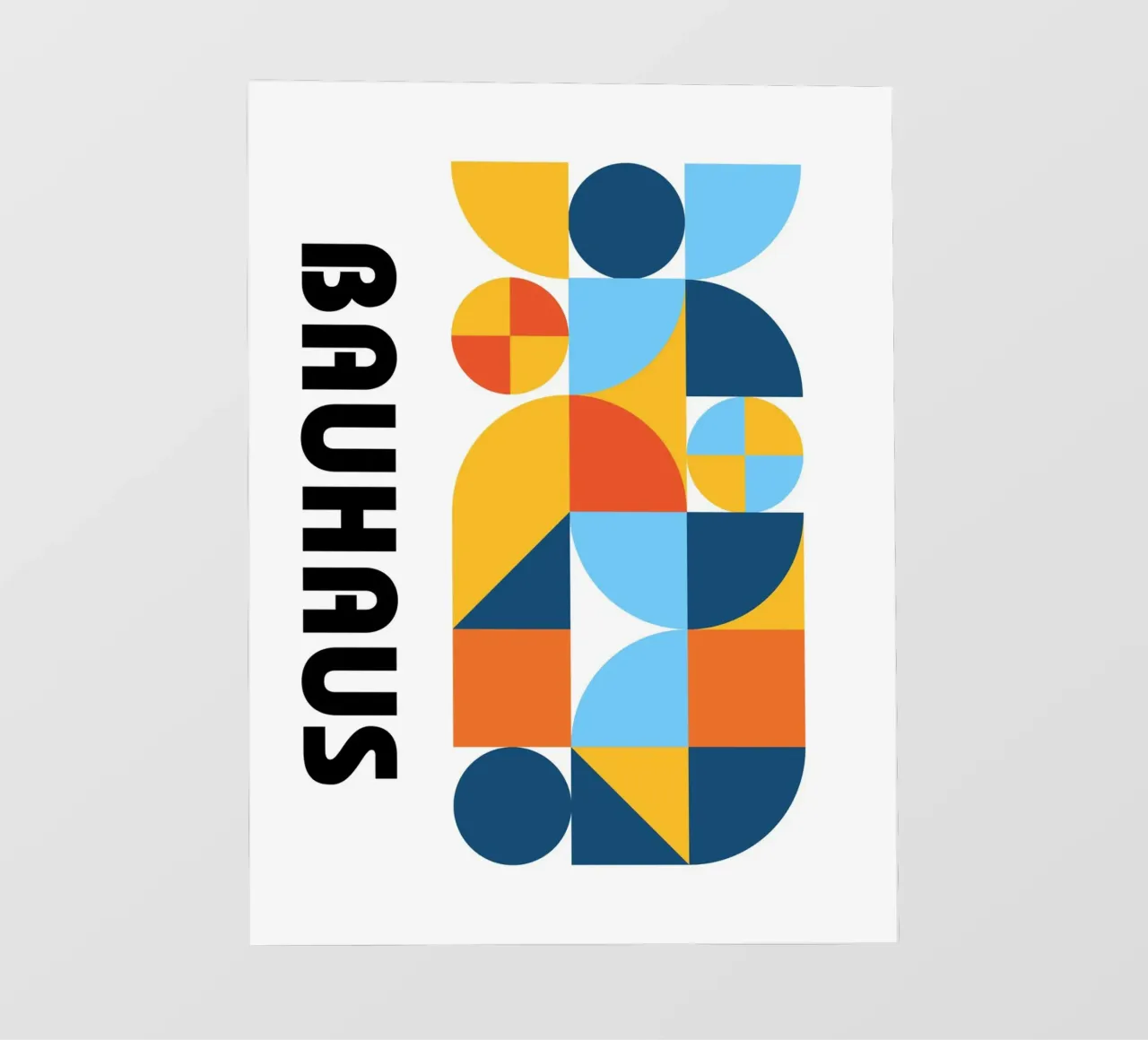 Forme Bauhaus Colore | Geometria moderna Poster pellicola backlit da Studio Vibe