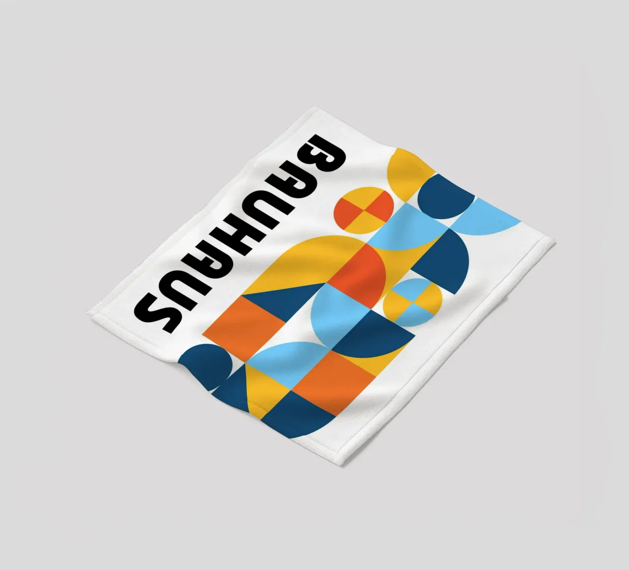Forme Bauhaus Colore | Geometria moderna Poster coperta in pile da Studio Vibe