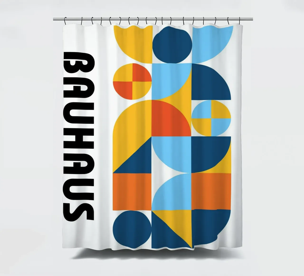 Forme Bauhaus Colore | Geometria moderna Poster tenda da doccia da Studio Vibe