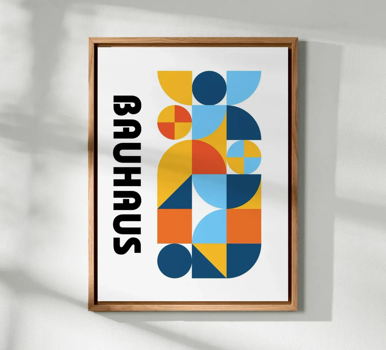 Forme Bauhaus Colore | Geometria moderna Poster alluminio dibond da Studio Vibe