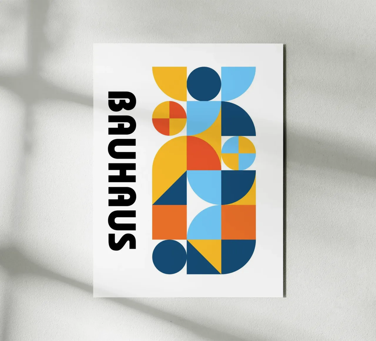 Forme Bauhaus Colore | Geometria moderna Poster alluminio dibond da Studio Vibe