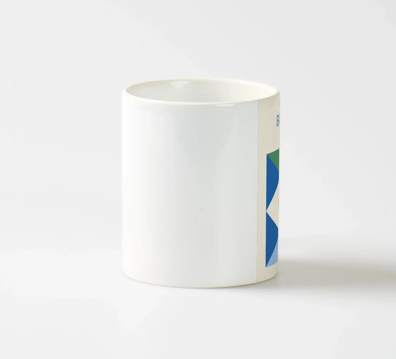 Bauhaus Eyes 1923 | Geometric Abstract Poster ceramic mug by Studio Vibe