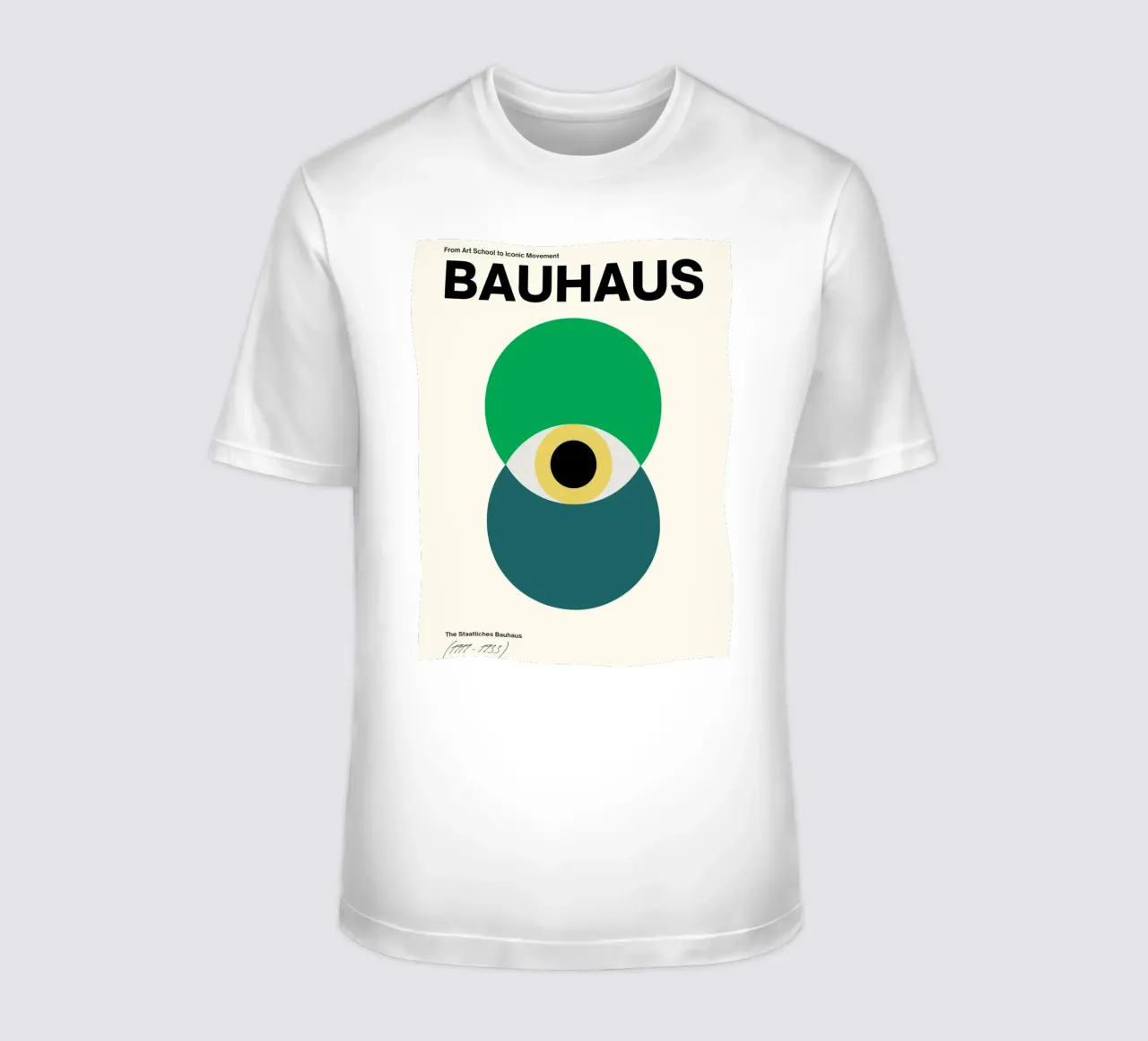 Bauhaus Eye Design | Minimal Abstract Poster t-shirt by Studio Vibe