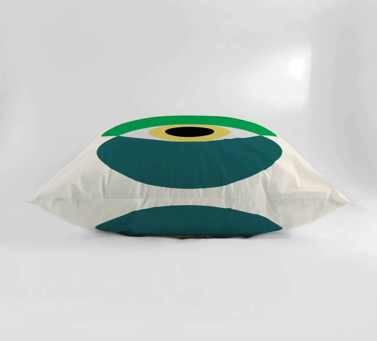 Bauhaus Eye Design | Minimal Abstract Poster Kissen von Studio Vibe