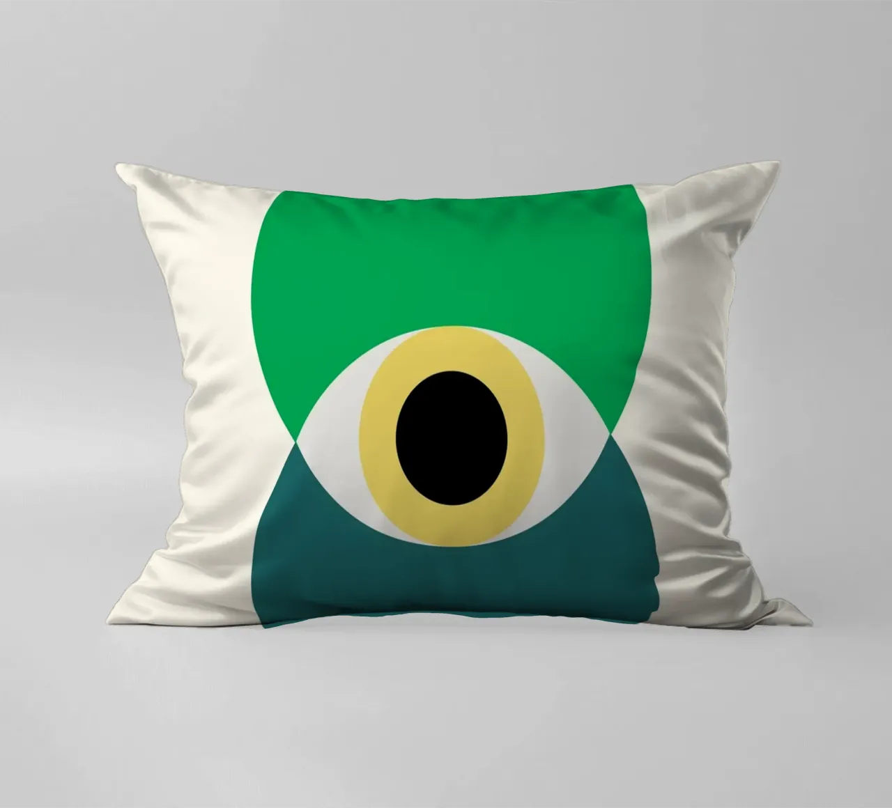 Bauhaus Eye Design | Minimal Abstract Poster Kissen von Studio Vibe
