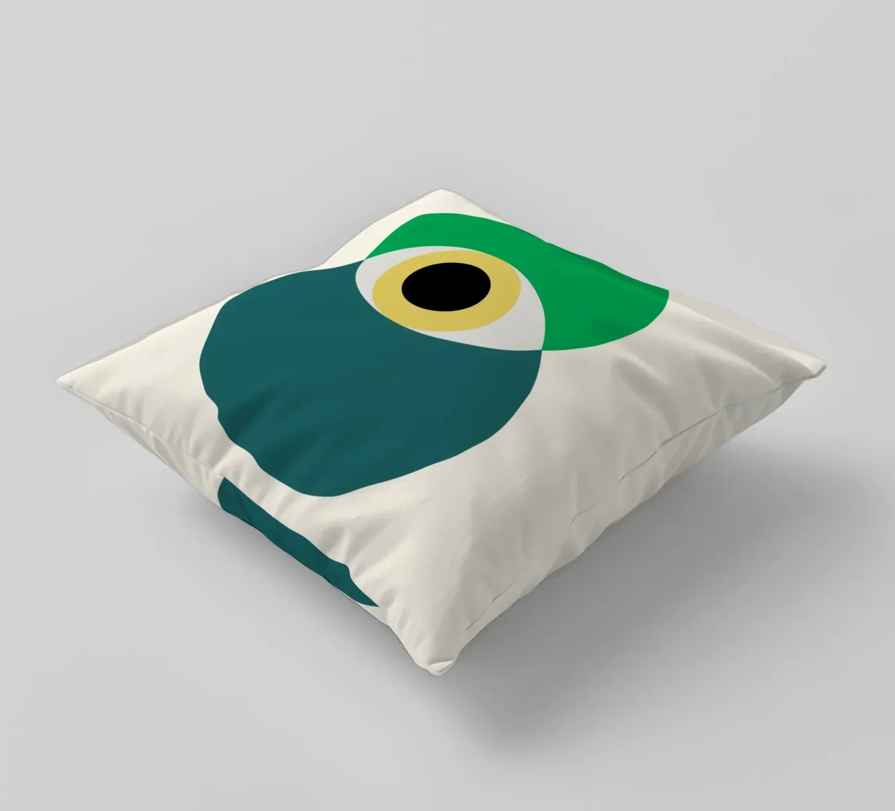 Bauhaus Eye Design | Minimal Abstract Poster Kissen von Studio Vibe
