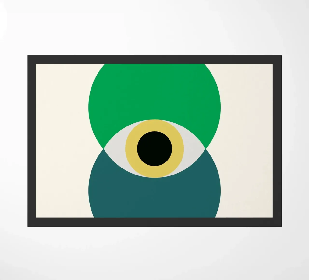 Bauhaus Eye Design | Poster astratto minimalista zerbino da Studio Vibe