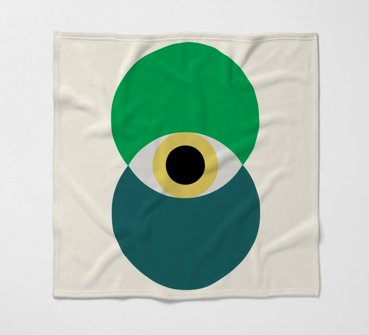 Bauhaus Eye Design | Minimal Abstract Poster Fleecedecke von Studio Vibe