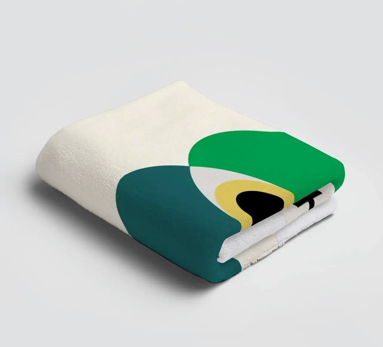 Bauhaus Oogontwerp | Minimal Abstract Poster badhanddoek van Studio Vibe