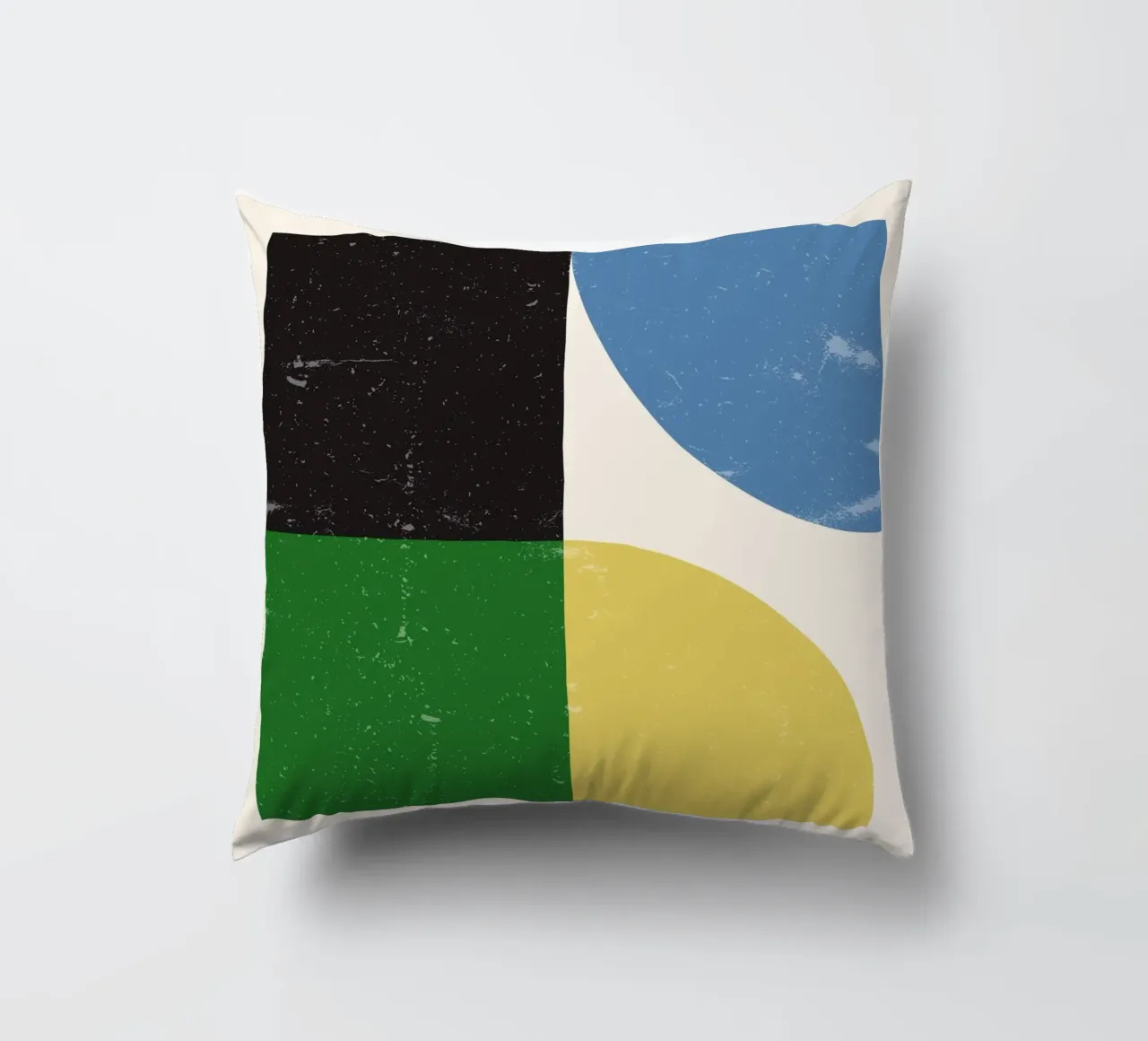 Griglia Bauhaus retrò - Blocchi di colore geometrici cuscino da Studio Vibe