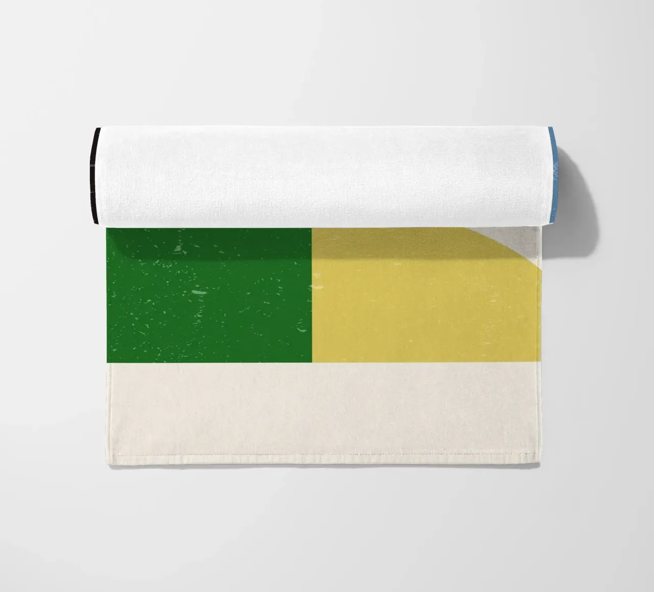 Retro Bauhaus Grid – Geometric Color Blocks beach towel by Studio Vibe