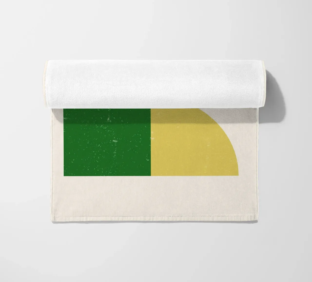 Retro Bauhaus Grid – Geometric Color Blocks beach towel by Studio Vibe