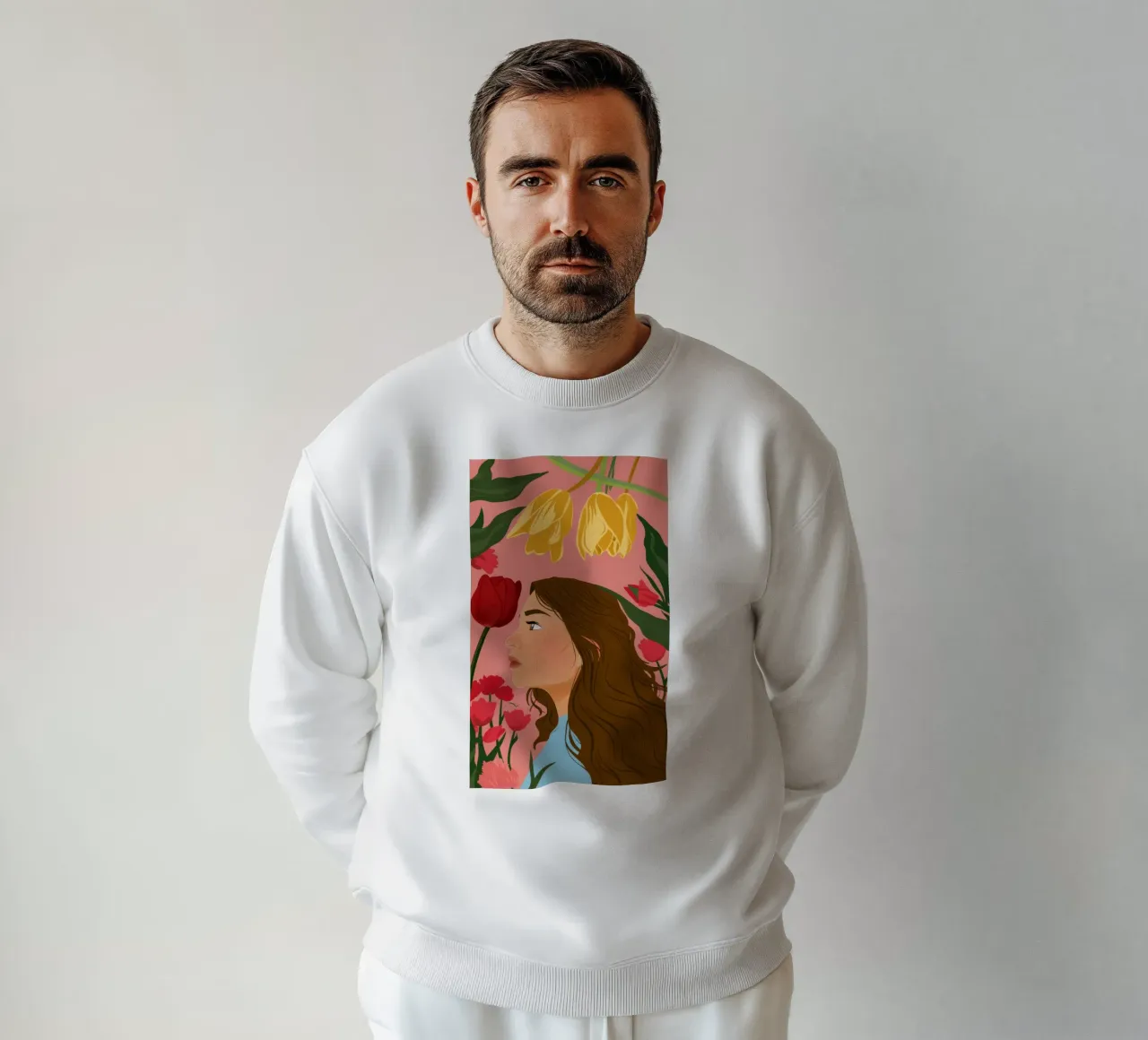 Un momento con un tulipano felpa da Ink Pulse