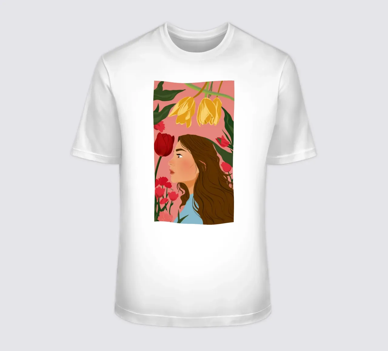 Un momento con un tulipano t-shirt da Ink Pulse