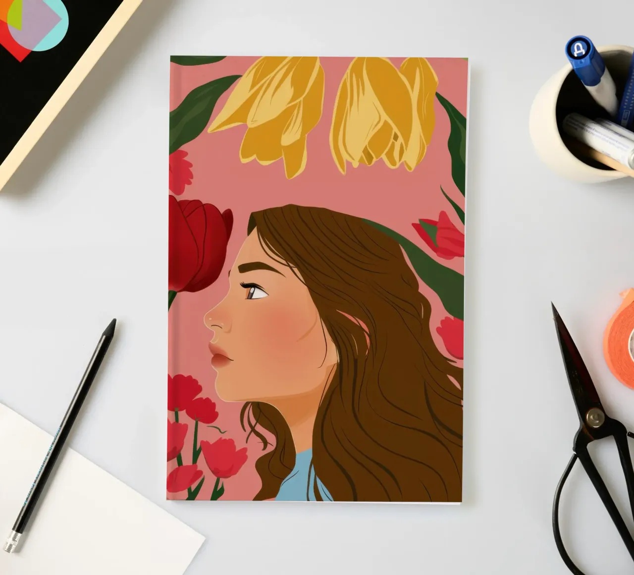 A Moment with a Tulip notebook by Ink Pulse
