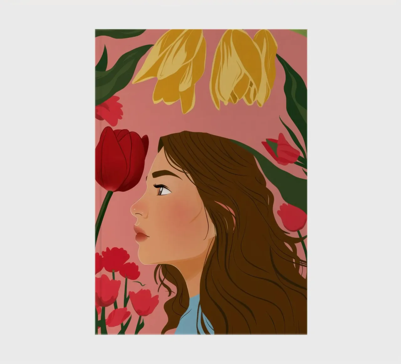 A Moment with a Tulip notebook by Ink Pulse