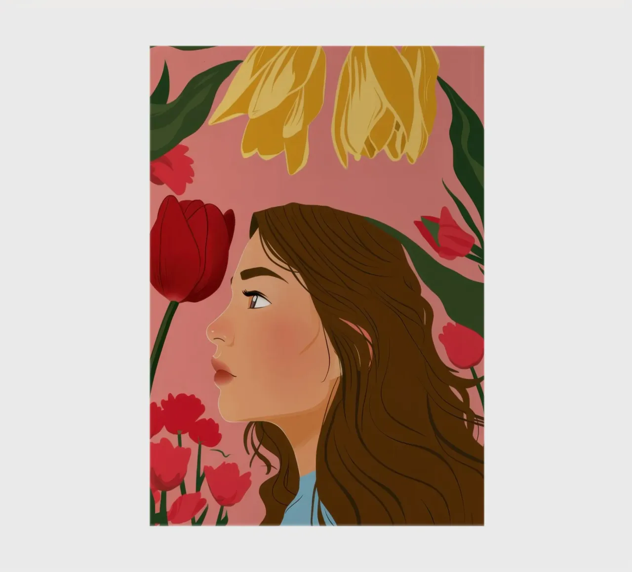 A Moment with a Tulip notebook by Ink Pulse