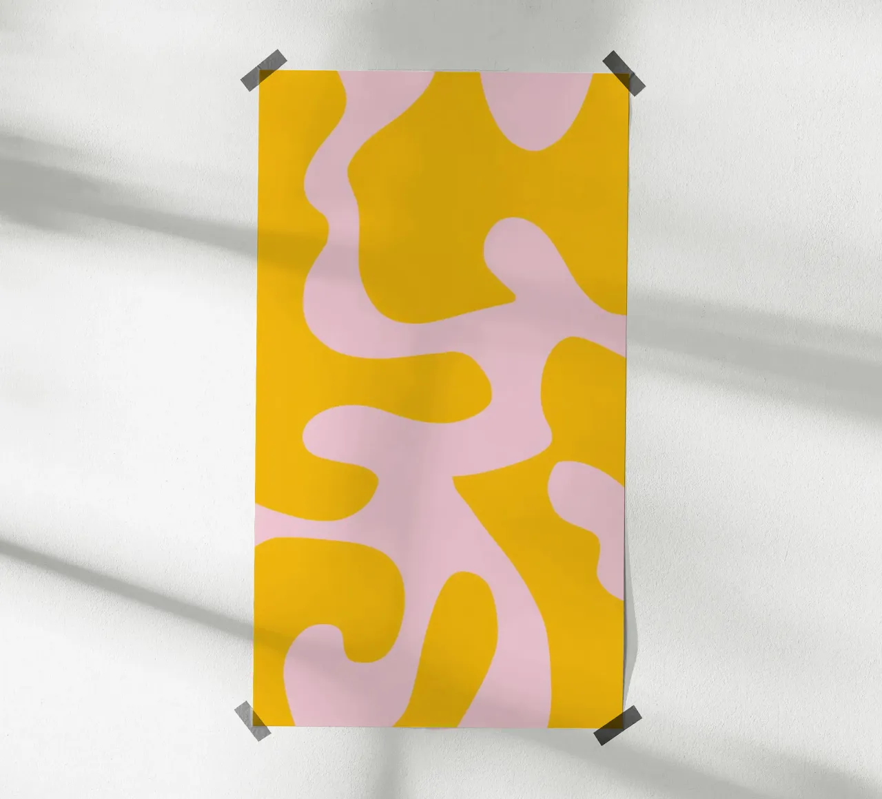 Mouvement jaune fluide hahnemühle de Mythy Brush