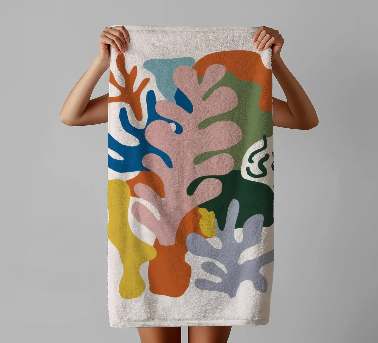 Organic Form Fantasia towel by Ink Pulse