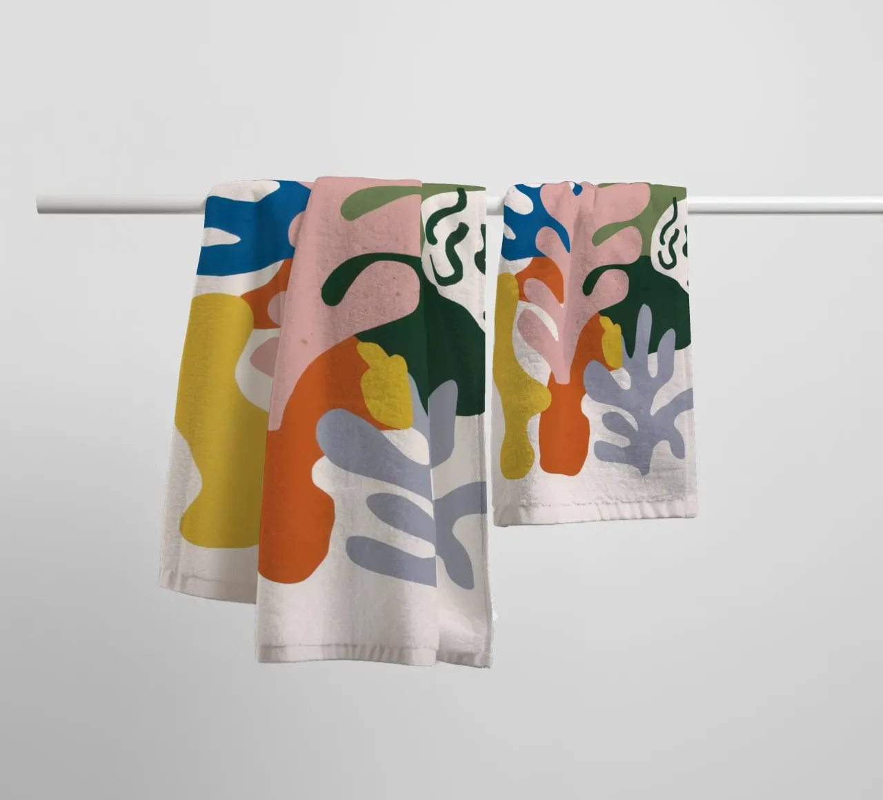 Organic Form Fantasia towel by Ink Pulse