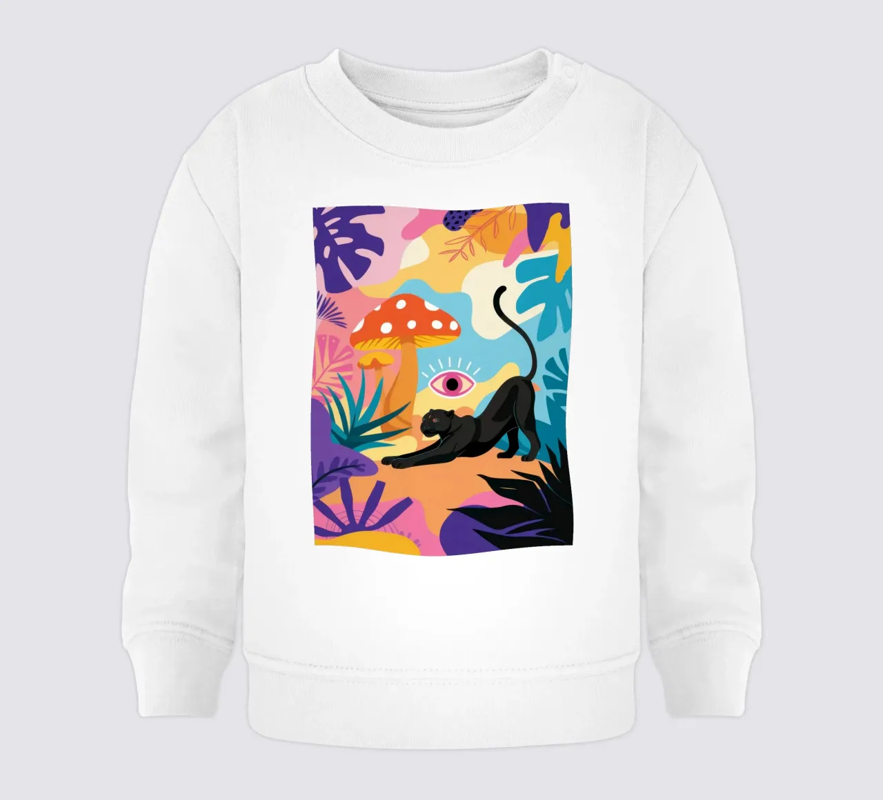 Panther Jungle Slumber felpa neonato da Mythy Brush