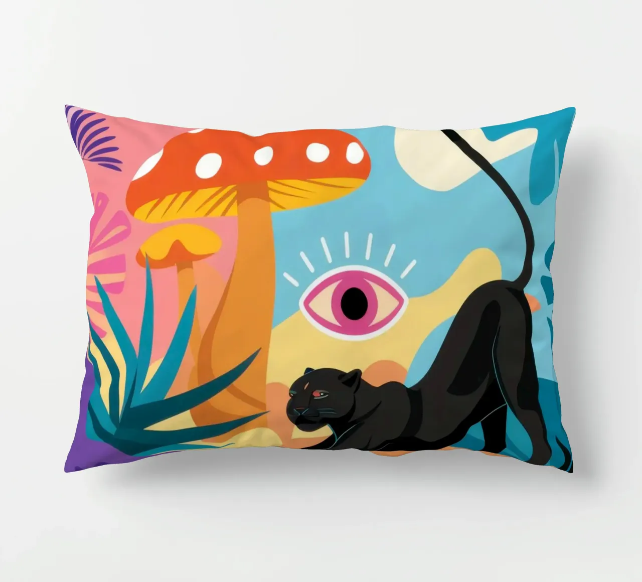 Panther Jungle Slumber cuscino da Mythy Brush