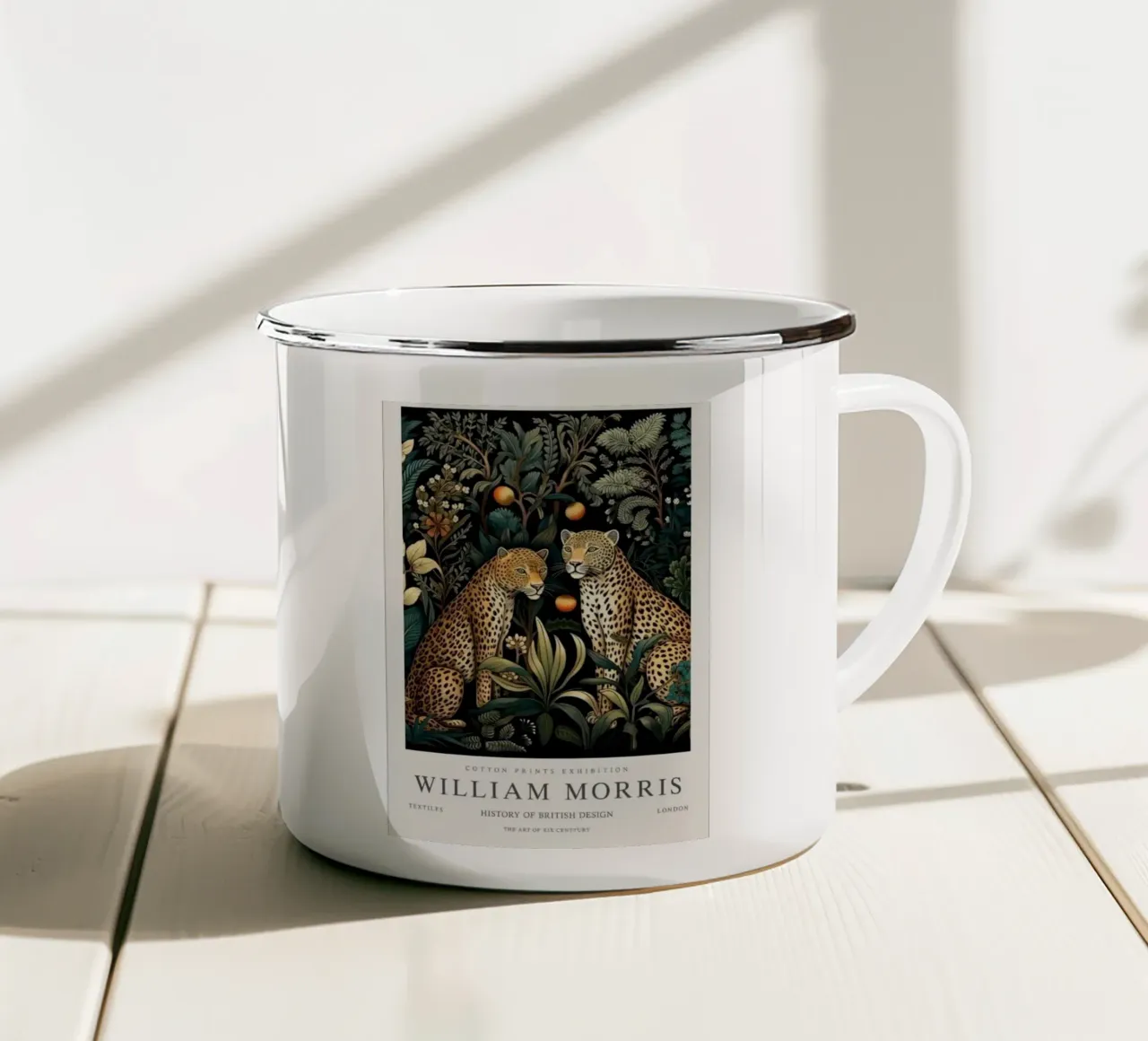 William Morris - Leopardo tazza in smalto da ART LEGEND ORIGINAL