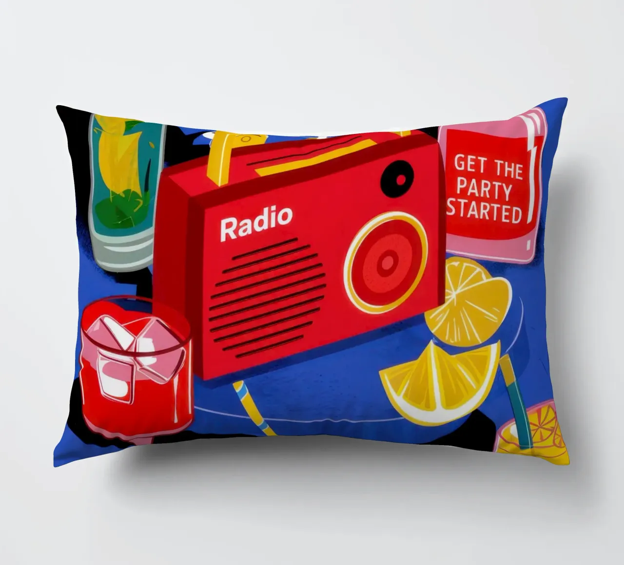 Ritmi radiofonici retrò cuscino da Mythy Brush