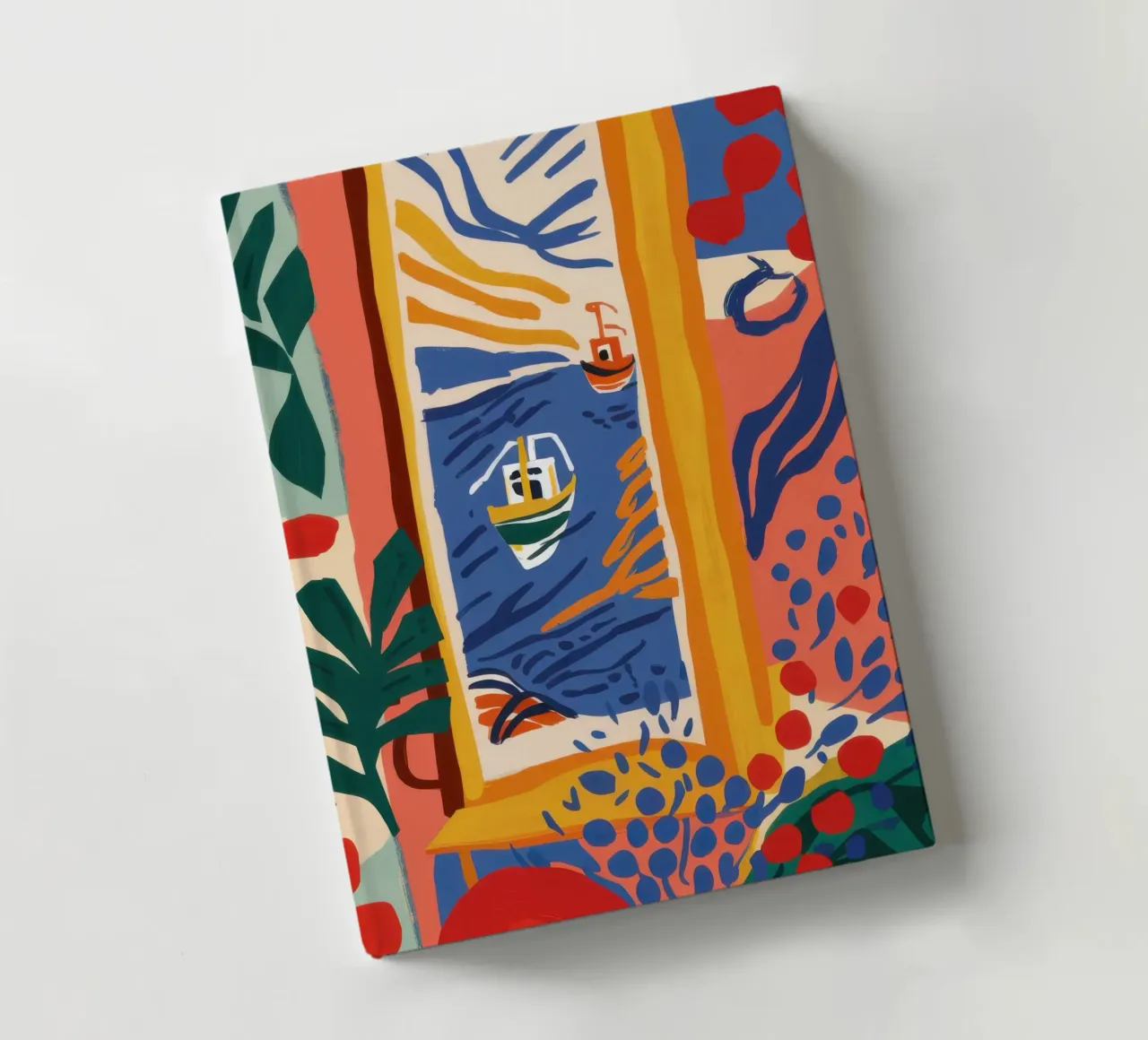 Vue de la fenêtre cubiste carnet de notes de Mythy Brush