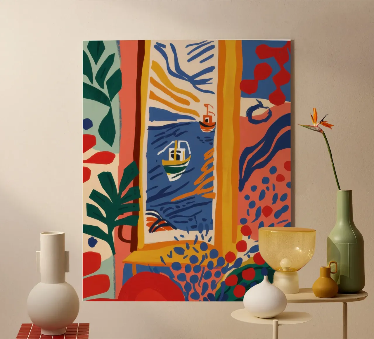 Cubist Window View Acryl-Glas von Mythy Brush
