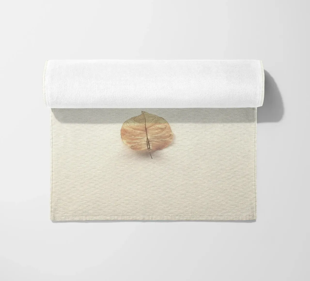 single leaf beach towel by prindy
