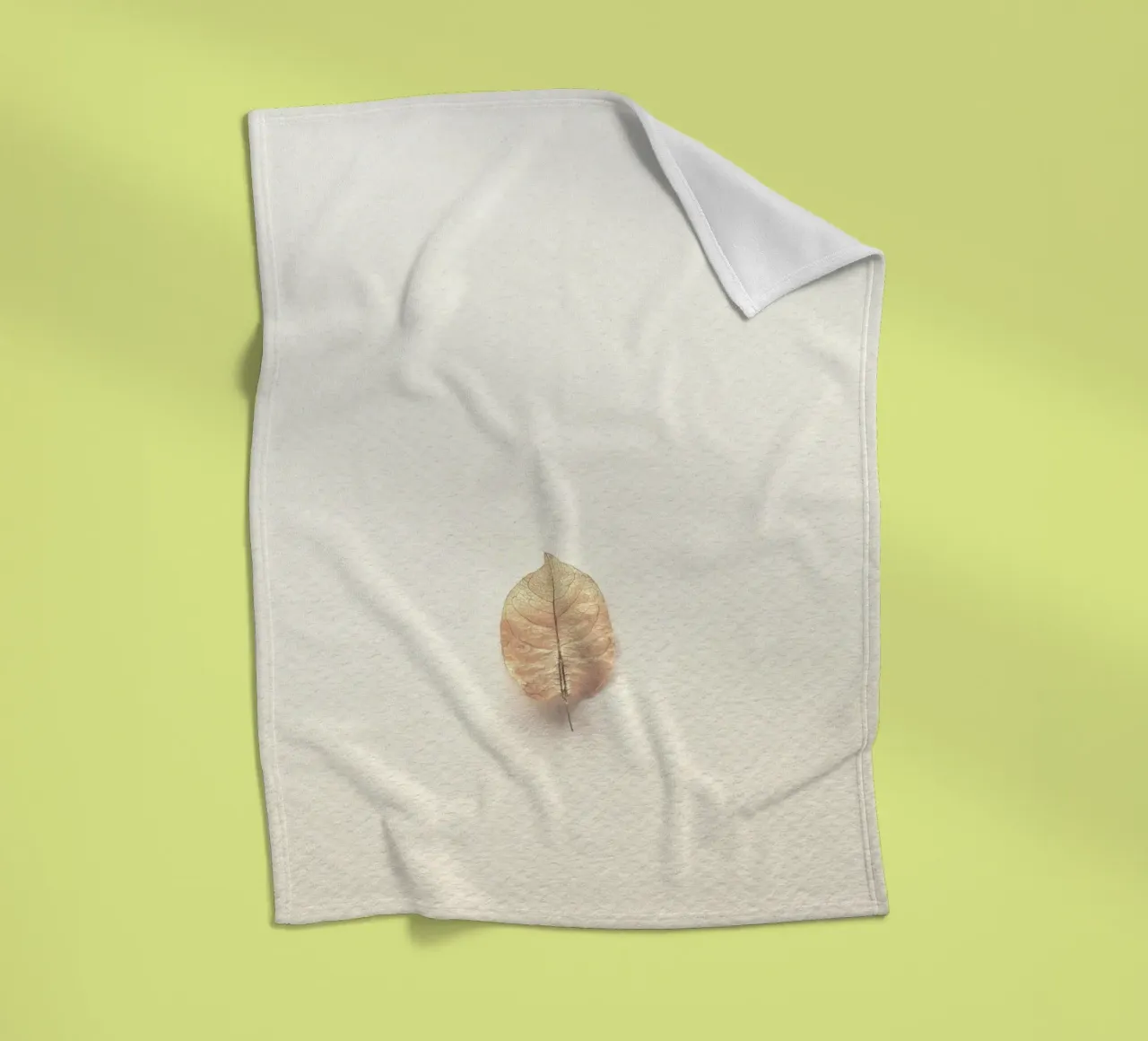 single leaf fleece blanket by prindy