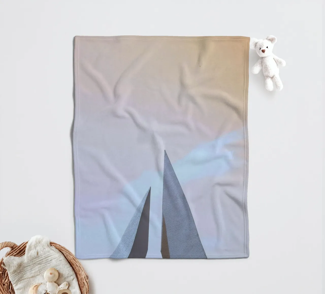 minimalist sharp angles coperta in pile da Histrol