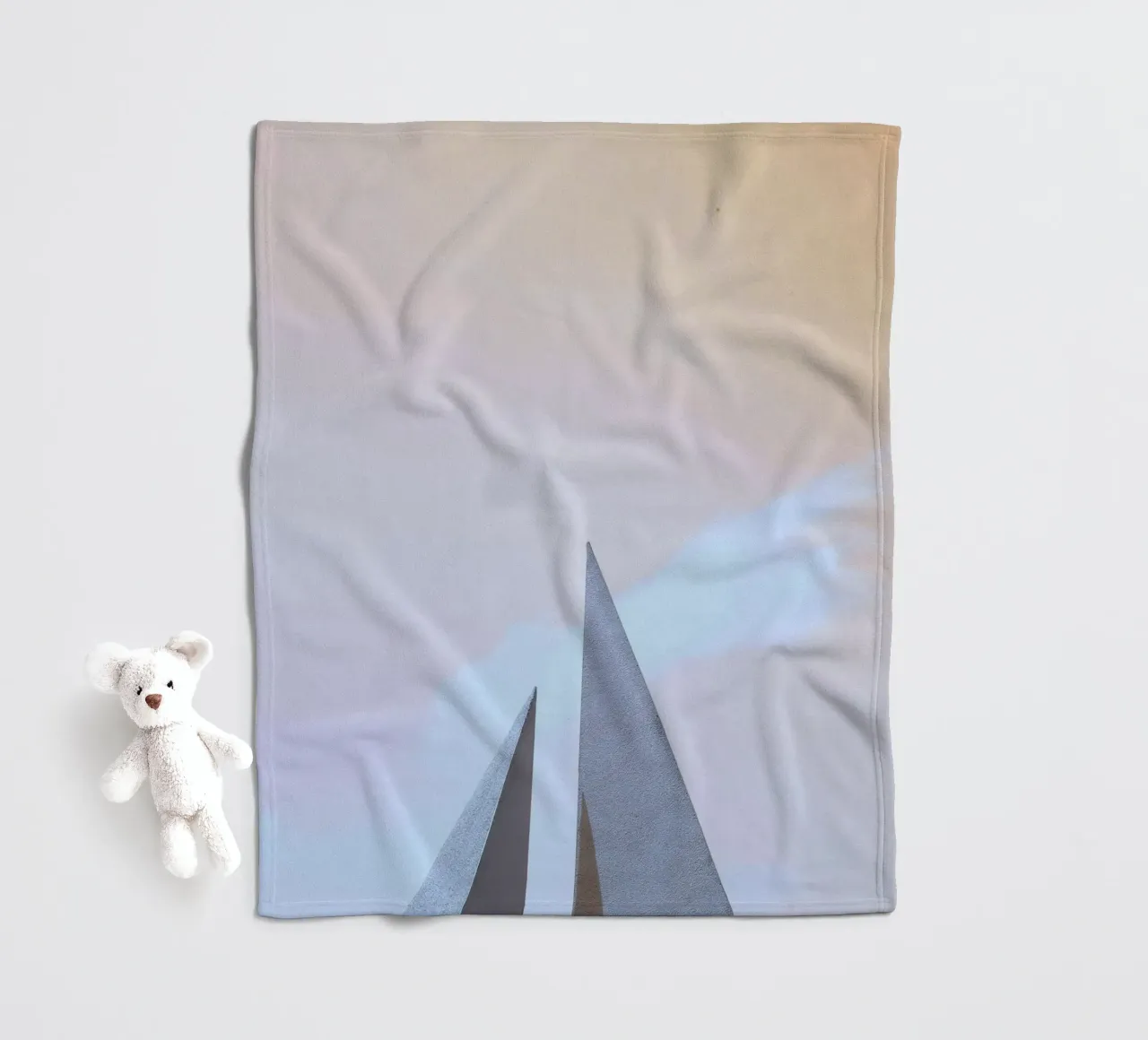 minimalist sharp angles coperta in pile da Histrol