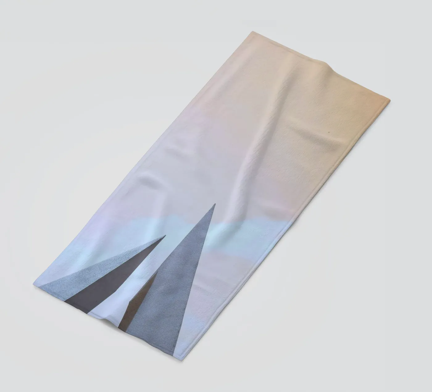 minimalist sharp angles strandhanddoek van Histrol