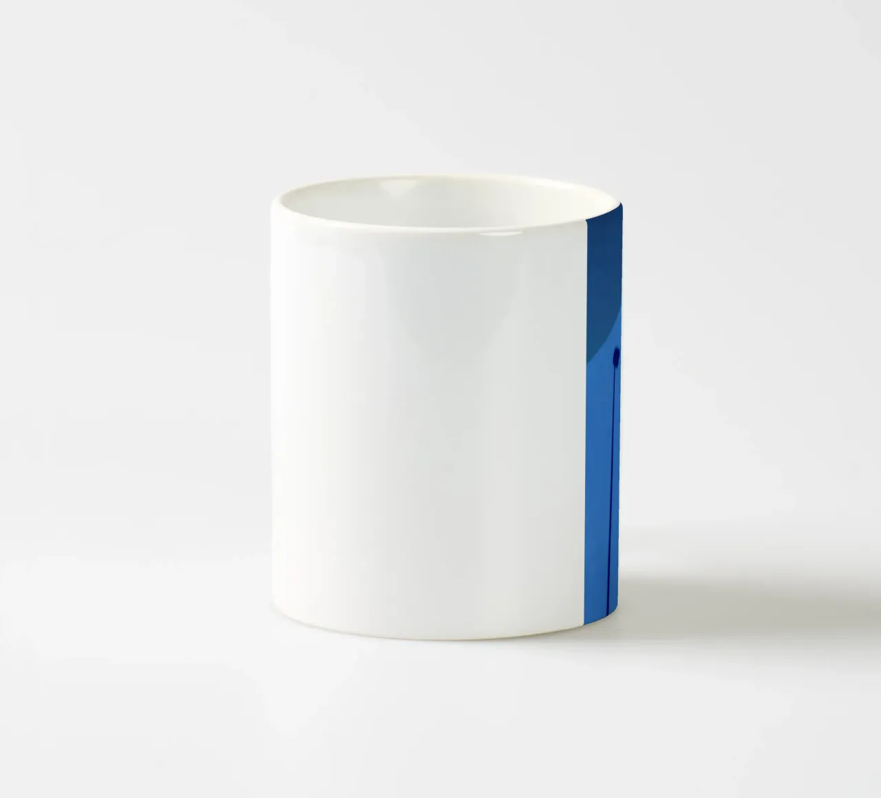minimal blue wall tazza in ceramica da prindy