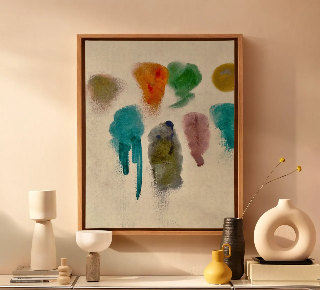 paint strokes canvas met Baklijst van Histrol