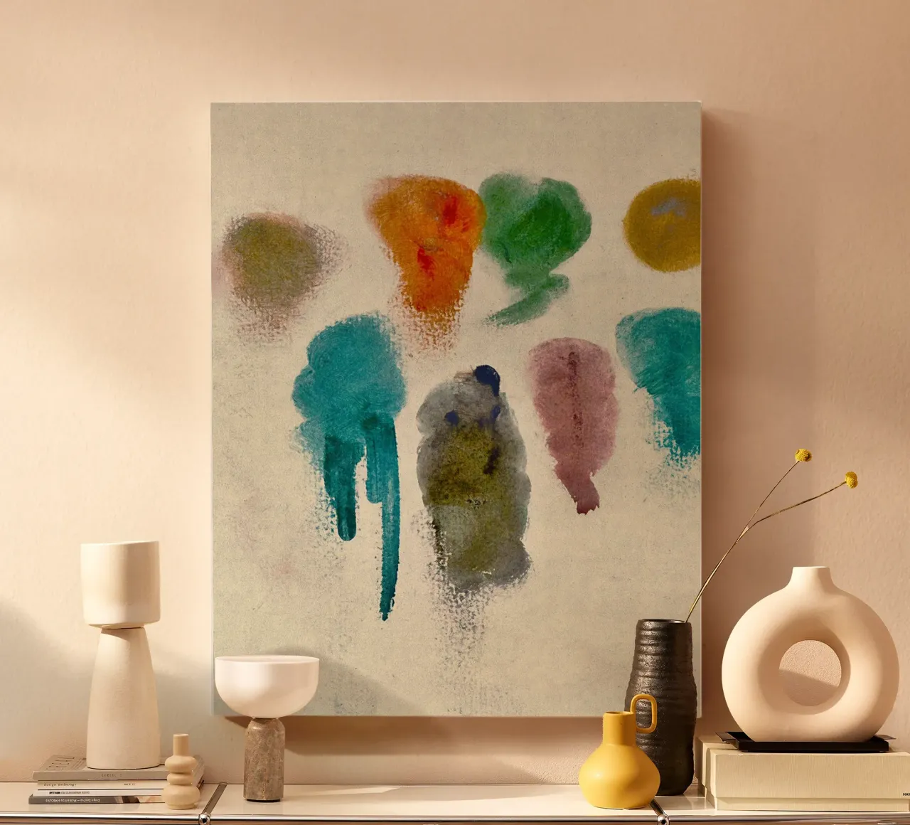 paint strokes canvas met Baklijst van Histrol