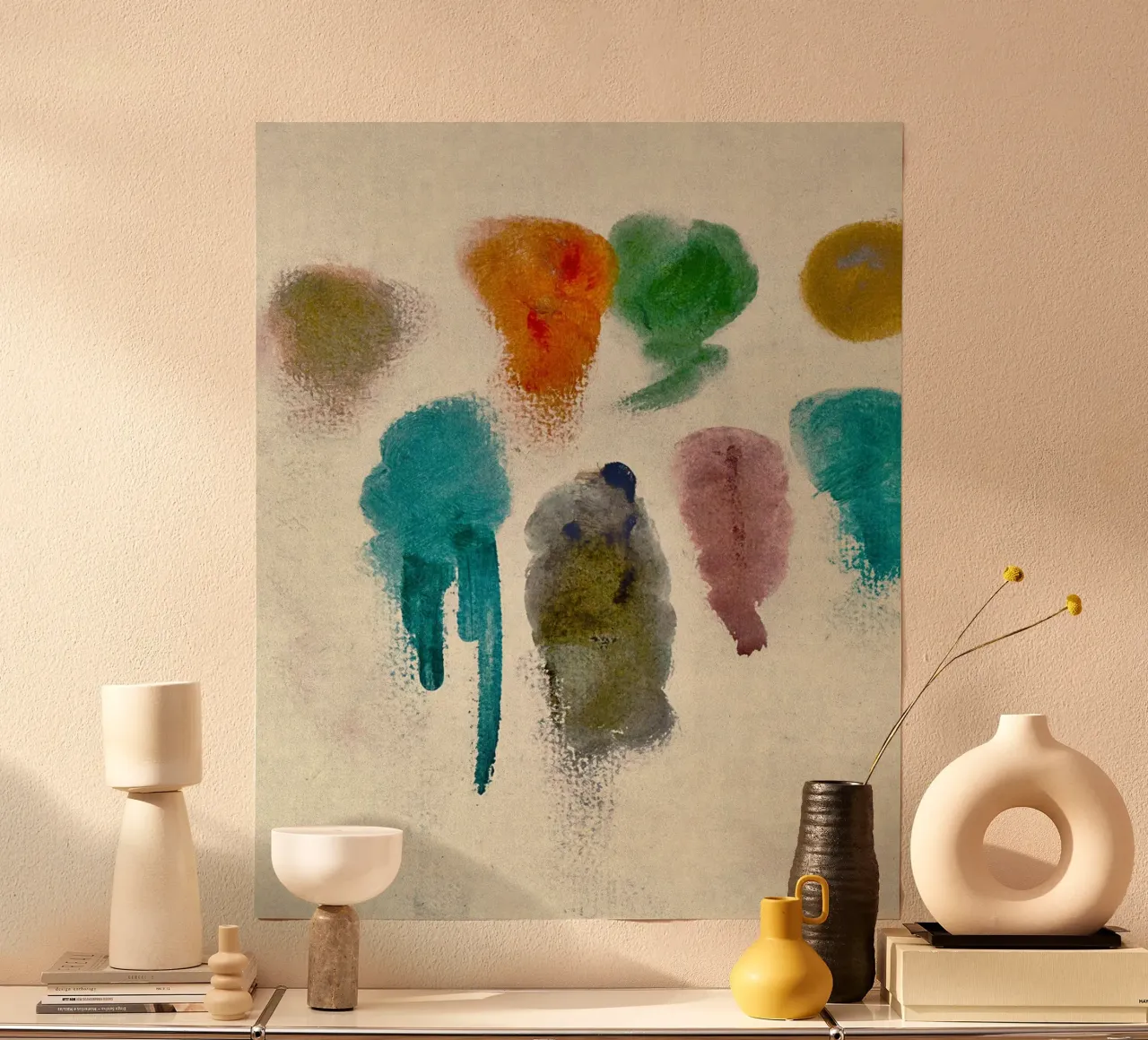 paint strokes poster con telaio in plastica da Histrol