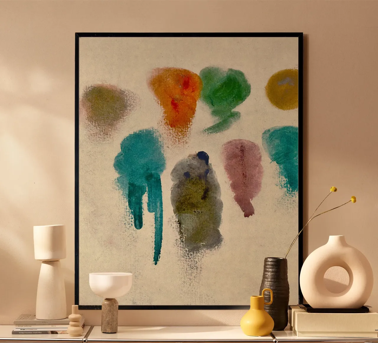 paint strokes poster con telaio in plastica da Histrol