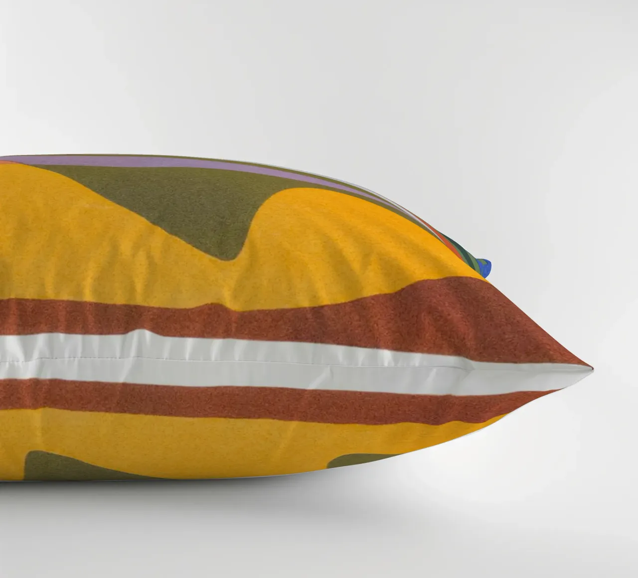 overlapping layers colorful decorative cushion by Histrol