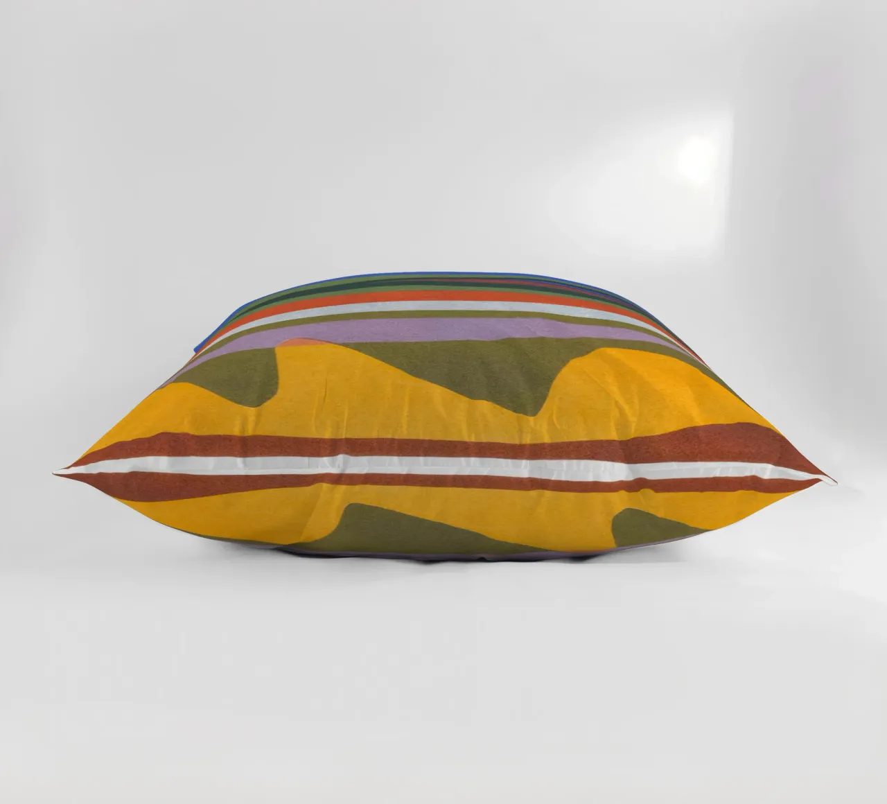overlapping layers colorful decorative cushion by Histrol