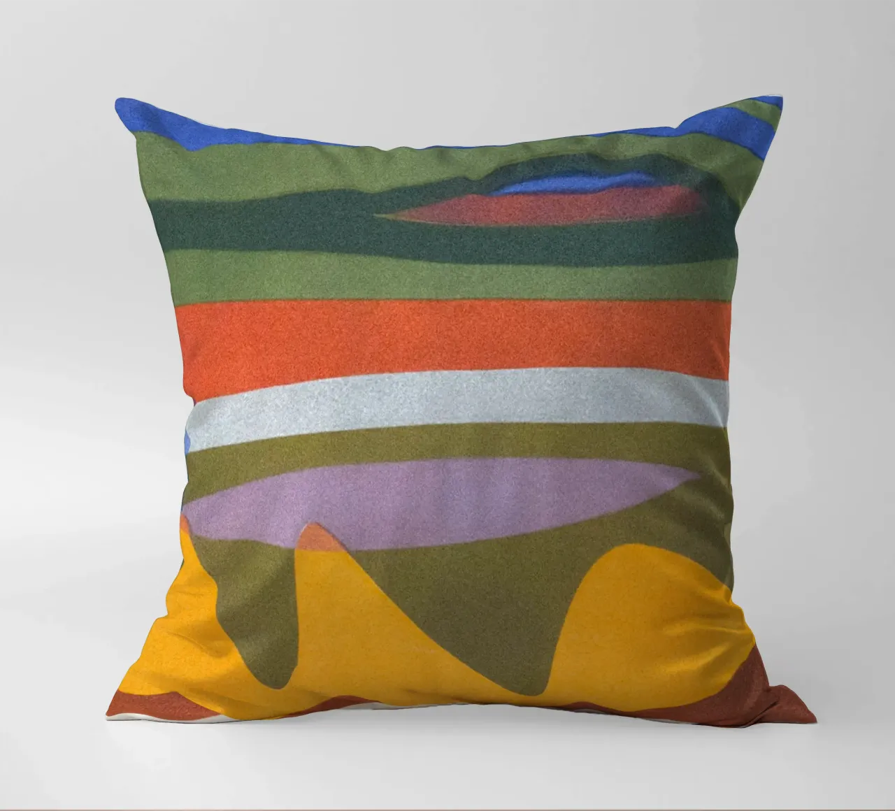 overlapping layers colorful decorative cushion by Histrol