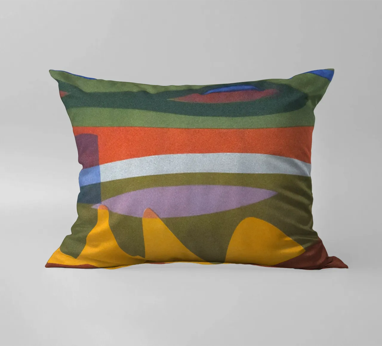 overlapping layers colorful decorative cushion by Histrol