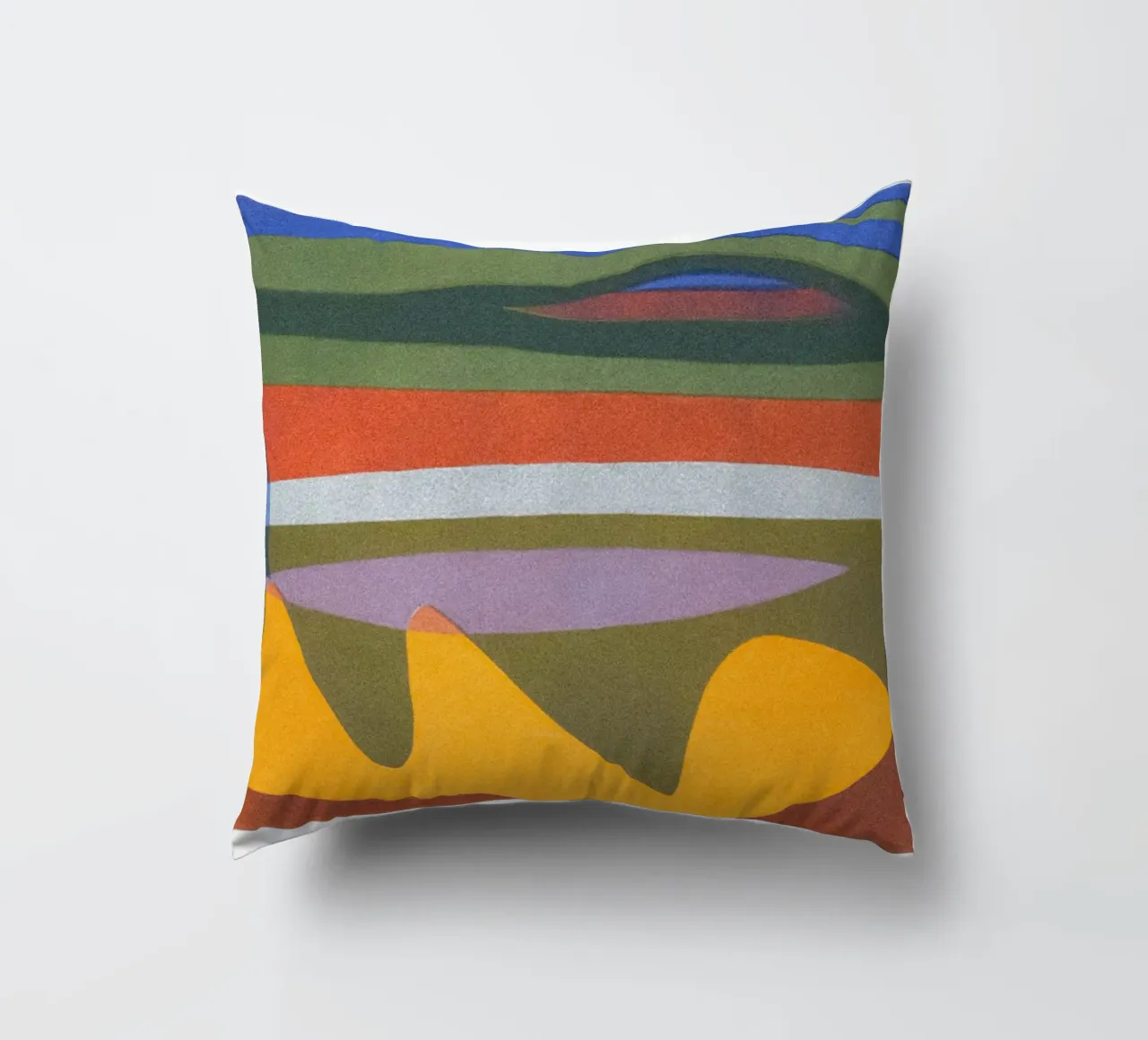 overlapping layers colorful decorative cushion by Histrol