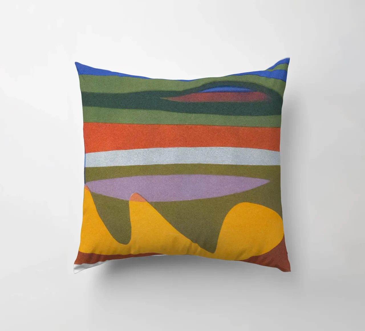 overlapping layers colorful decorative cushion by Histrol