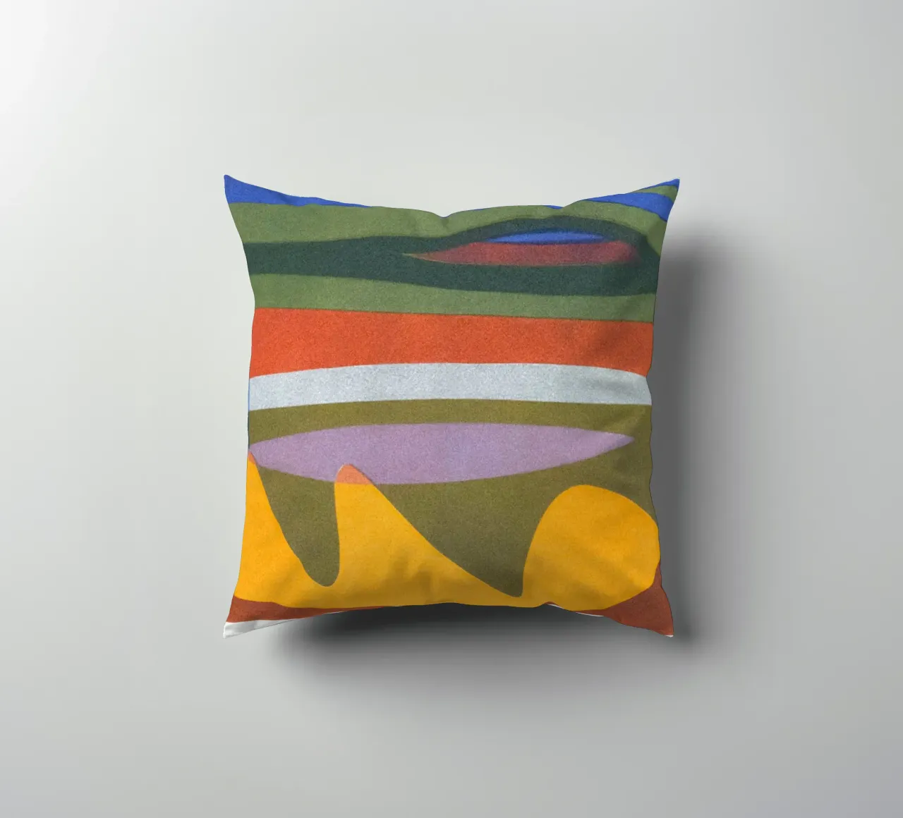 overlapping layers colorful decorative cushion by Histrol