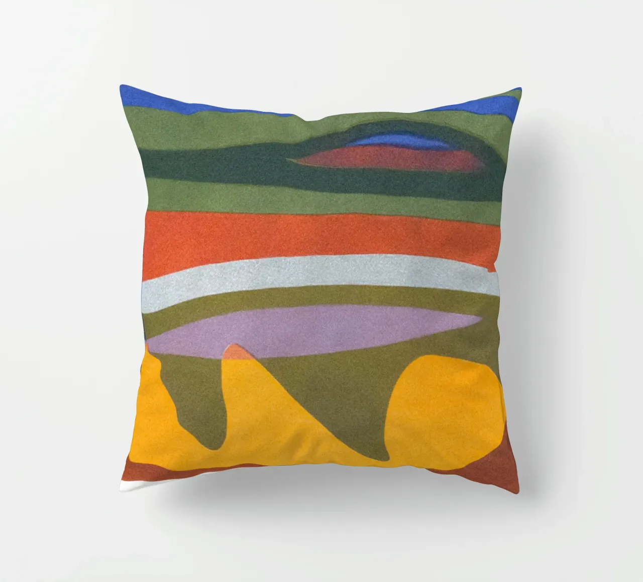 overlapping layers colorful decorative cushion by Histrol