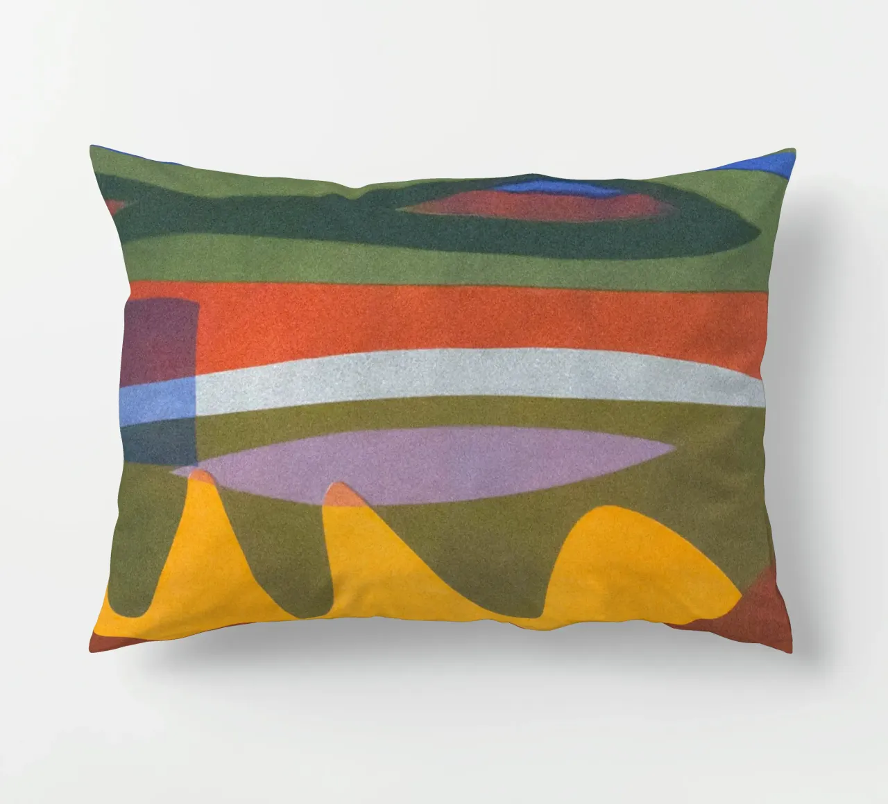 overlapping layers colorful decorative cushion by Histrol