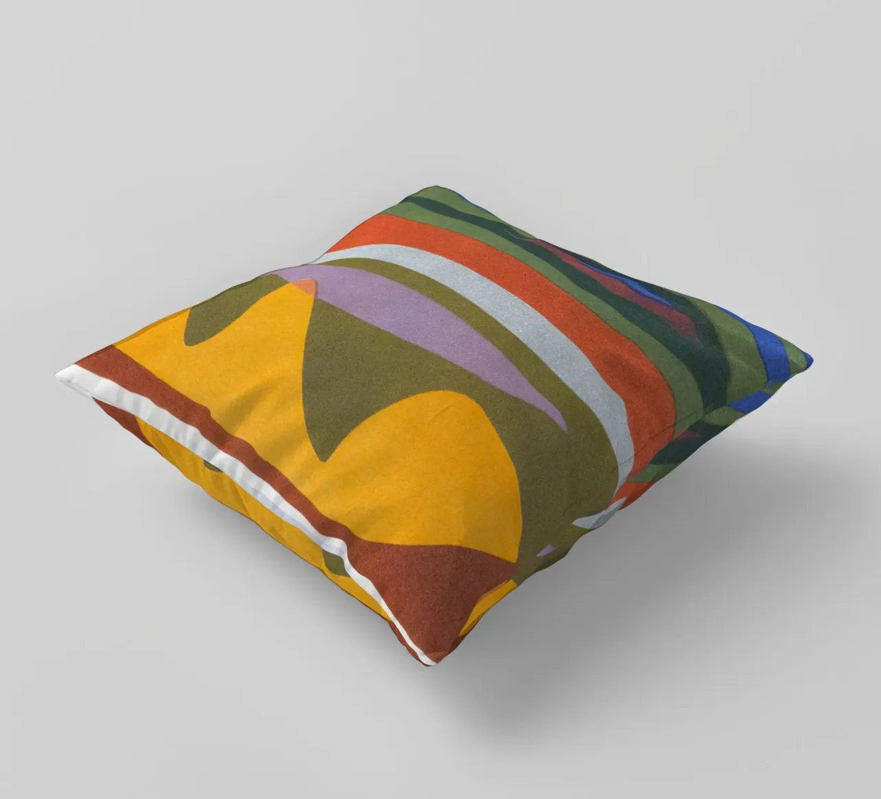 overlapping layers colorful cuscino da Histrol